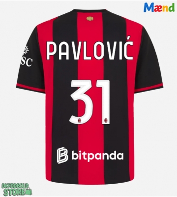 AC Milan Strahinja Pavlovic #31 Replika Hjemmebanetrøje 2026-27 Kortærmet